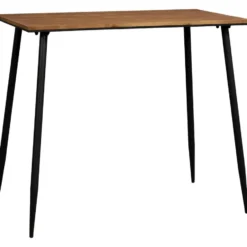 Bartafel Milo - zwart/naturel - 105x120x70 cm