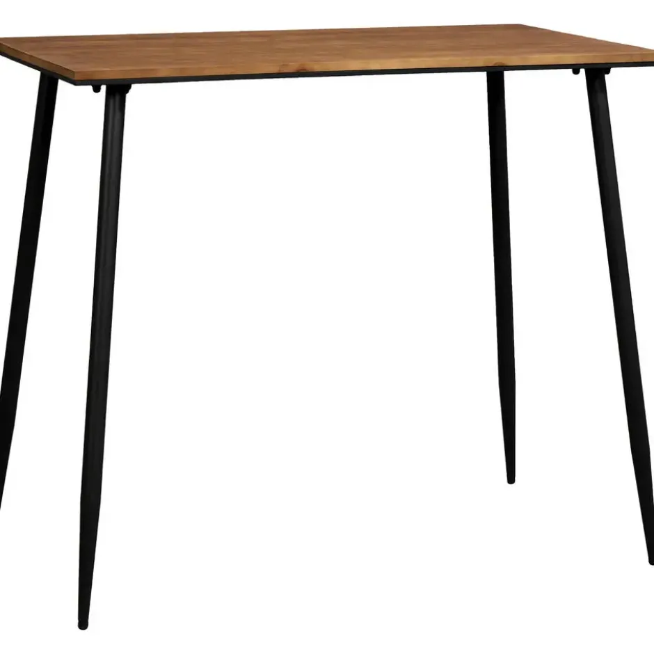 Bartafel Milo - zwart/naturel - 105x120x70 cm