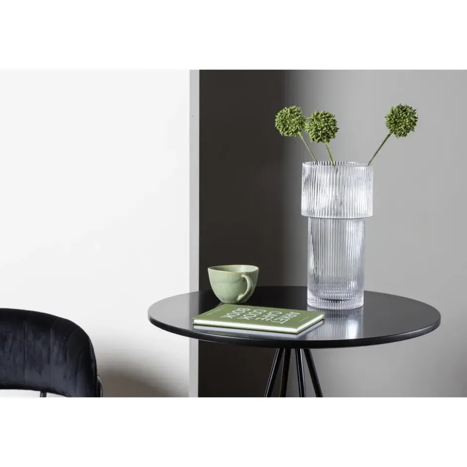 Bartafel Zwart Hout - 60x60x105cm - Bistro