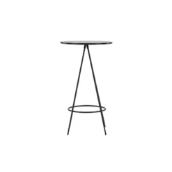 Bartafel Zwart Hout - 60x60x105cm - Bistro