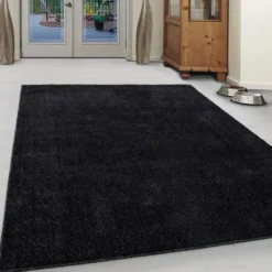 Basics Effen Vloerkleed Antraciet Laagpolig - 140x200 CM