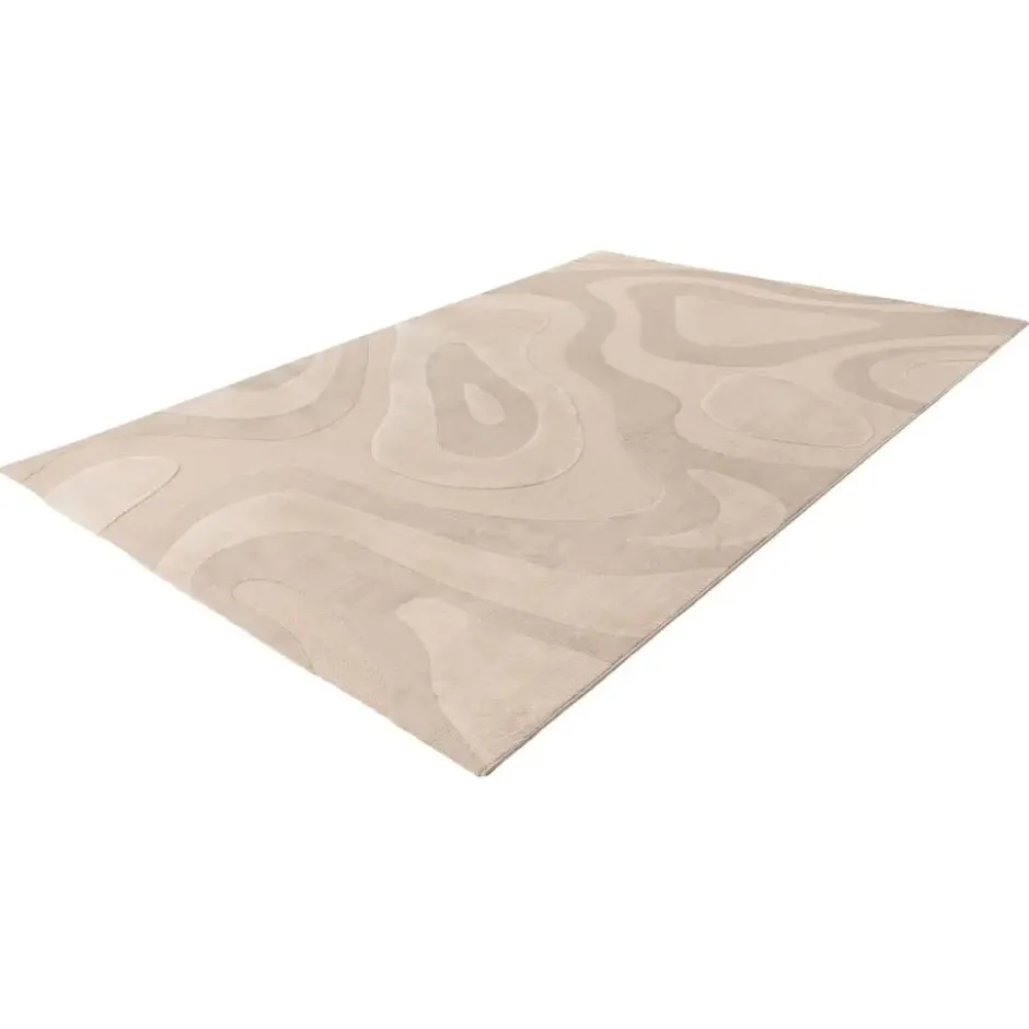 Batucci Vloerkleed Bergamo - Laagpolig golven - Beige 80x150 cm