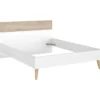 Bed Aalborg - wit/eiken - 140x200 cm