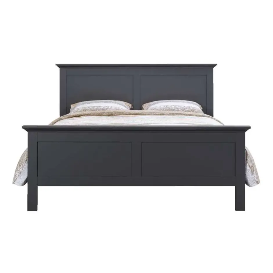 Bed Amber - antraciet - 140x200 cm