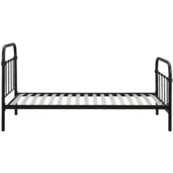 Bed Anne - mat antraciet - 90x200 cm
