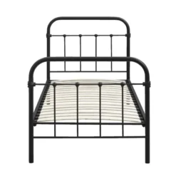 Bed Anne - mat antraciet - 90x200 cm