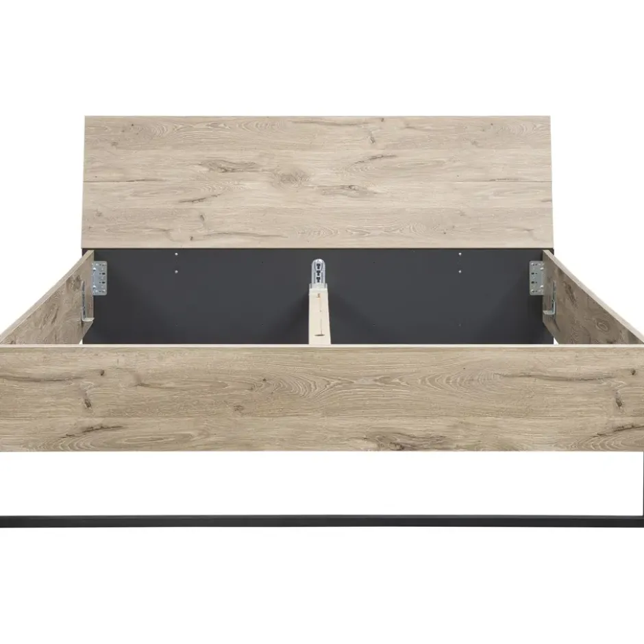 Bed Dex - eikenkleur - 180x200 cm