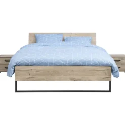 Bed Dex - eikenkleur - 180x200 cm