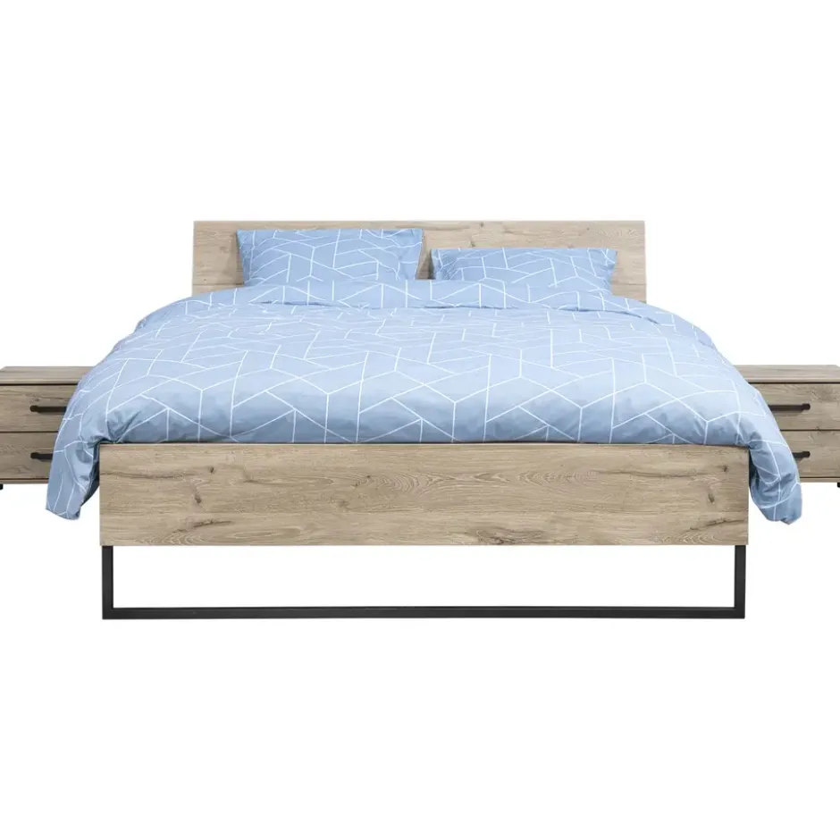 Bed Dex - eikenkleur - 180x200 cm
