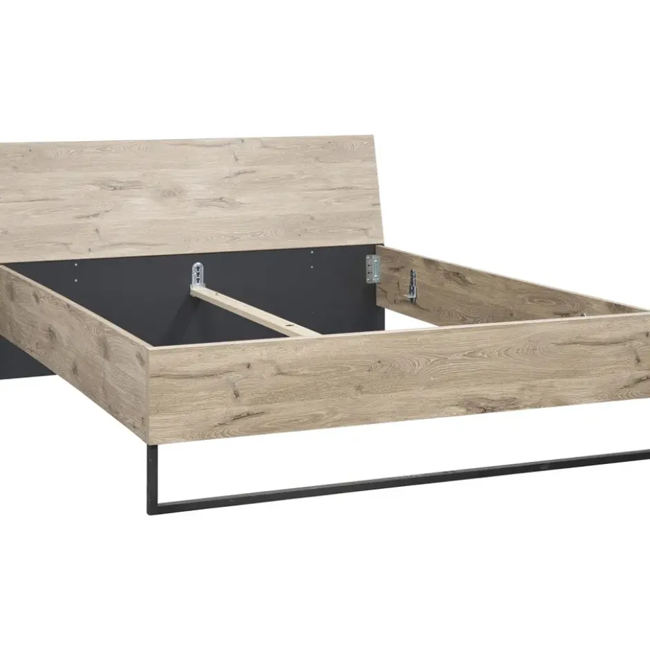 Bed Dex - eikenkleur - 180x200 cm