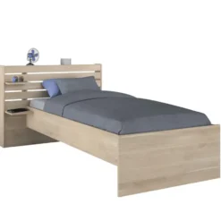 Bed Evi - eikenkleur - 90x200 cm