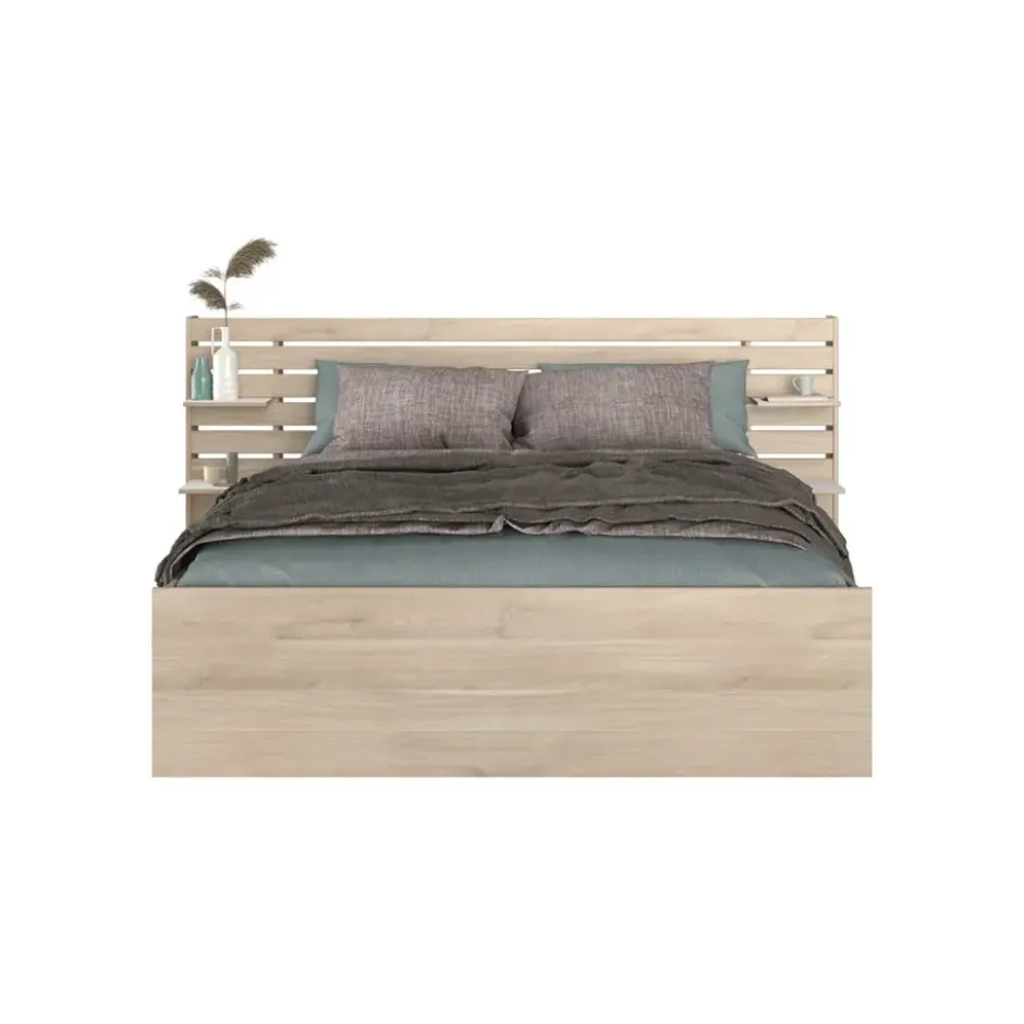 Bed Evi - eikenkleur - 160x200 cm