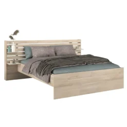 Bed Evi - eikenkleur - 160x200 cm