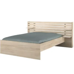 Bed Evi - eikenkleur - 140x200 cm