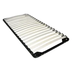 Bedframe PAULETTE - 1 plaats - Natuurlijk licht Wit Hout paneel