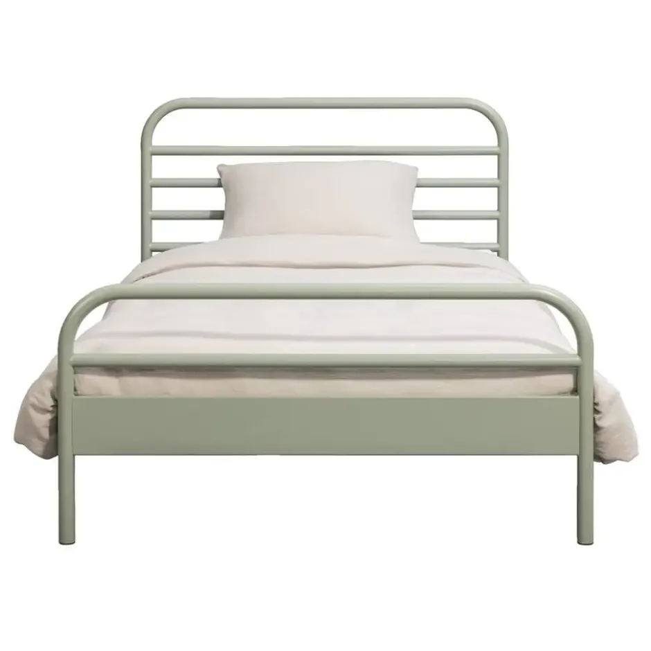 Bed Jada metaal - groen - 90x200 cm