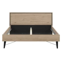 Bed Kansas - eikenkleur - 160x200 cm
