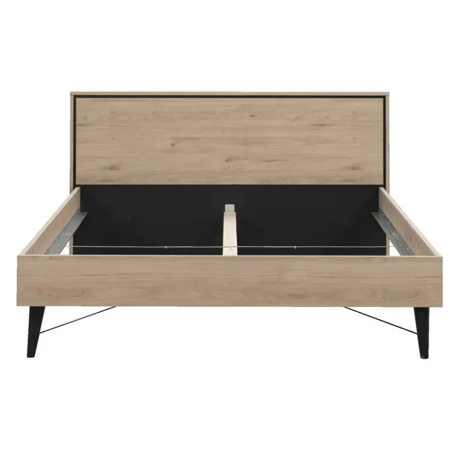 Bed Kansas - eikenkleur - 160x200 cm