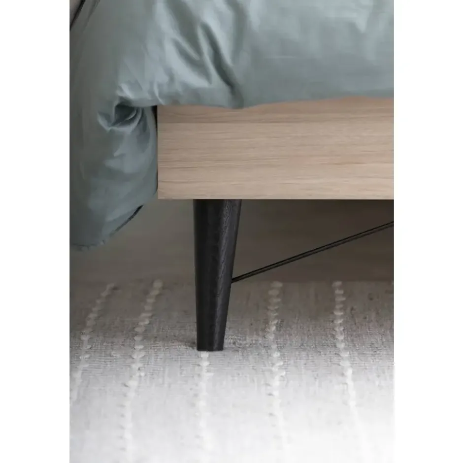 Bed Kansas - eikenkleur - 180x200 cm