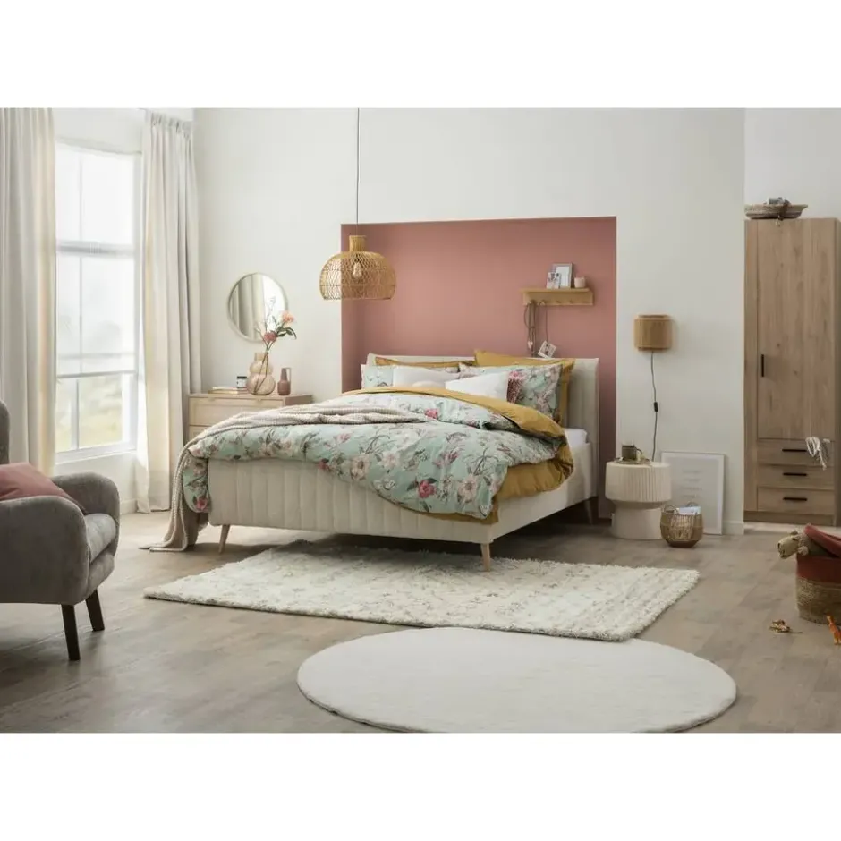 Bed Lieke - ecru - 160x200 cm