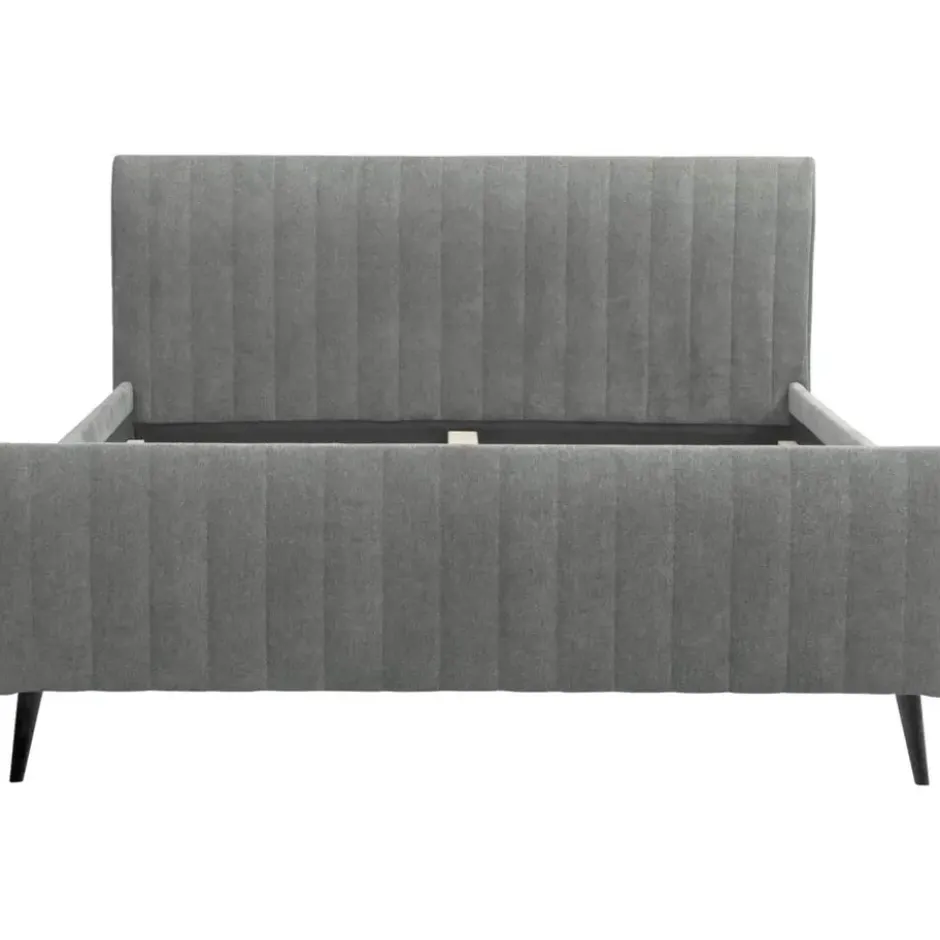 Bed Lieke - grijs/groen - 140x200 cm