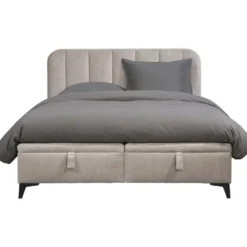 Bed Lizz met opbergruimte - greige - 160x200 cm