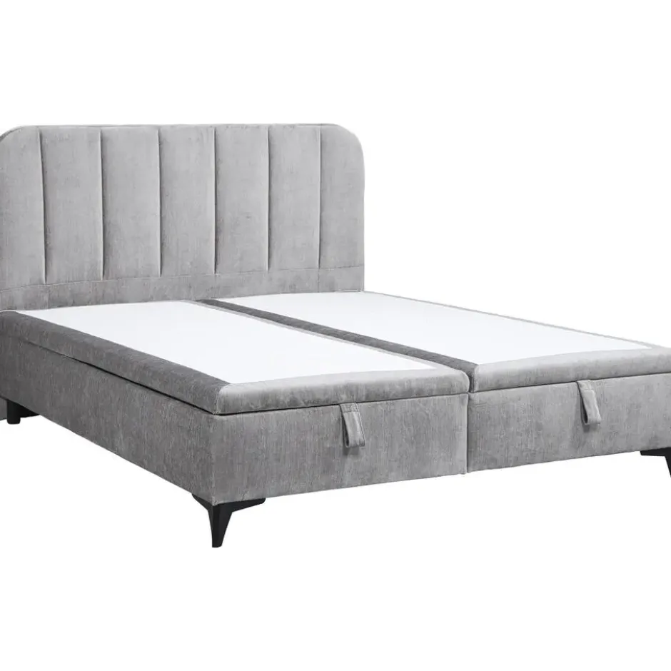 Bed Lizz met opbergruimte - grijs - 180x200 cm