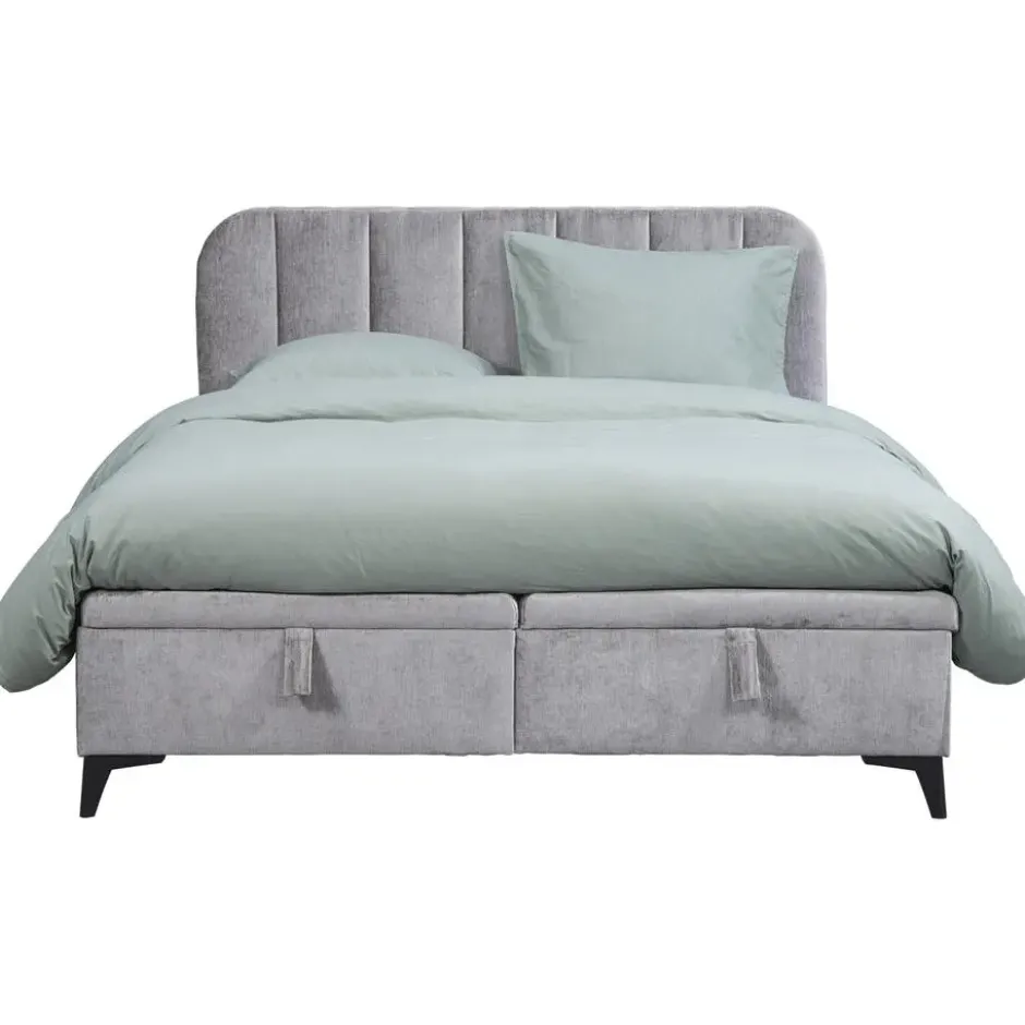 Bed Lizz met opbergruimte - grijs - 140x200 cm