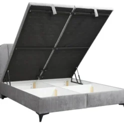 Bed Lizz met opbergruimte - grijs - 140x200 cm