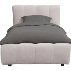 Bed Maudy - lichtgrijs - 90x200 cm