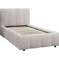 Bed Maudy - lichtgrijs - 90x200 cm
