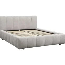 Bed Maudy - lichtgrijs - 140x200 cm