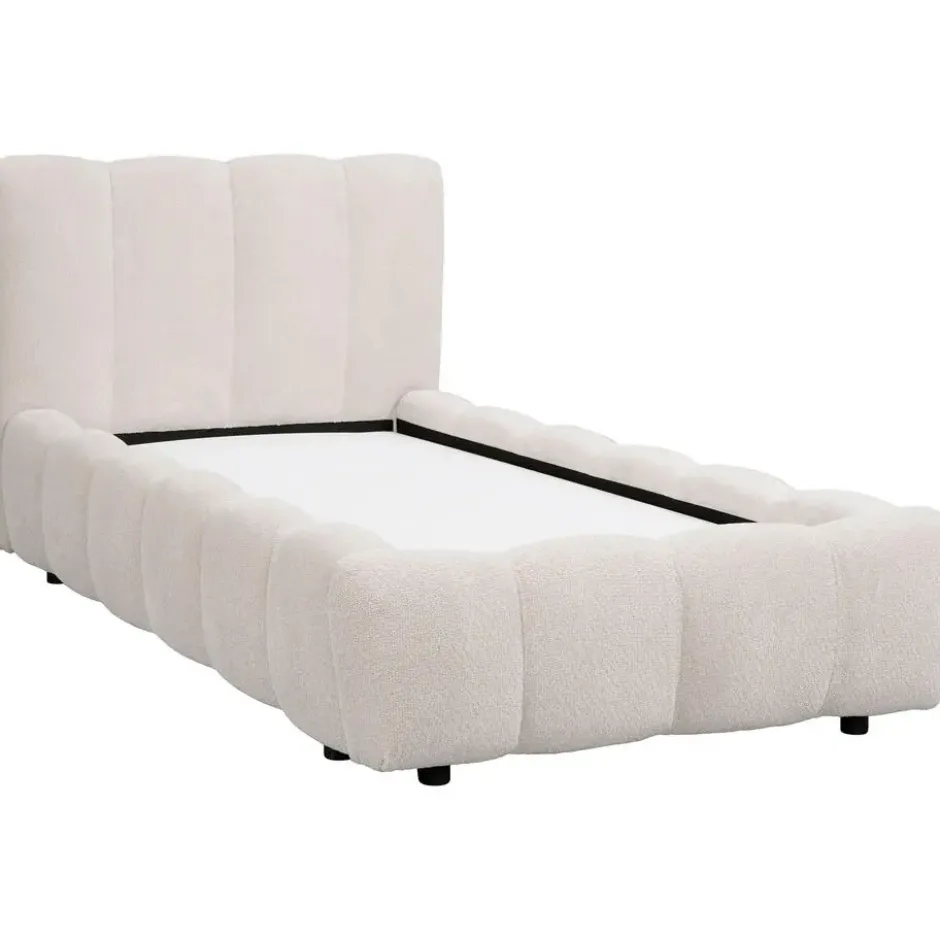 Bed Maudy met opbergruimte - ecru - 90x200 cm