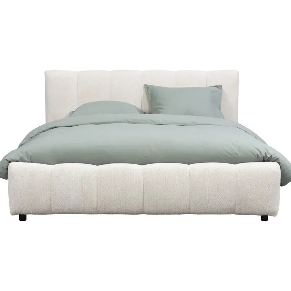 Bed Maudy met opbergruimte - ecru - 160x200 cm