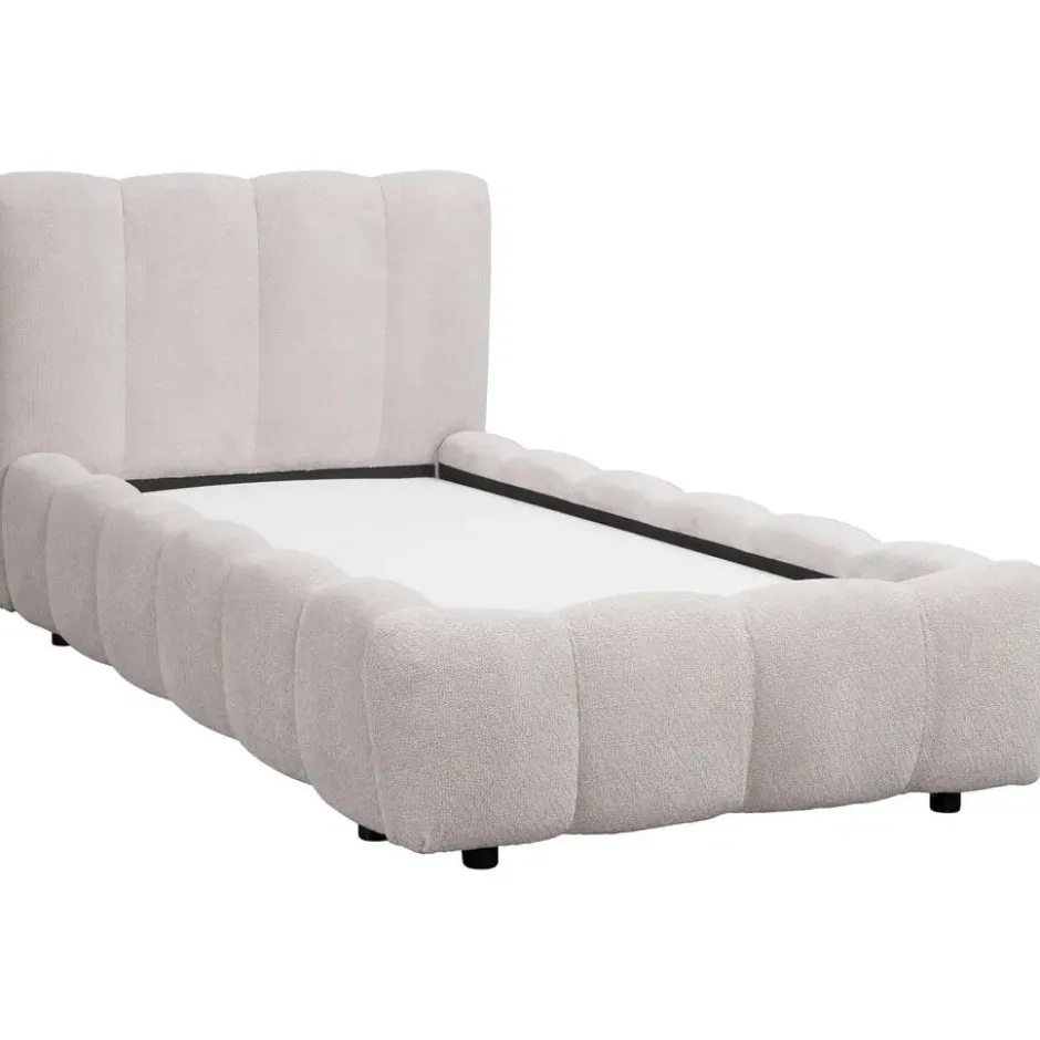 Bed Maudy met opbergruimte - lichtgrijs - 90x200 cm