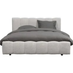 Bed Maudy met opbergruimte - lichtgrijs - 160x200 cm