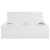 Bed Naia - hoogglans wit - 140x200 cm