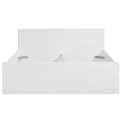 Bed Naia - hoogglans wit - 140x200 cm