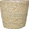 Bela Arte Bloempot - rotan - gedraaid riet - 17 cm