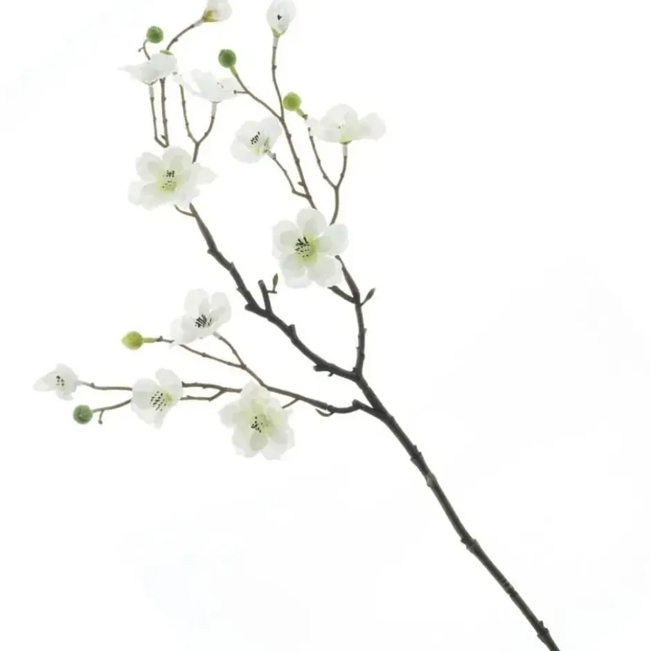 Bellatio Design Kunstbloem appelbloesem Kyoto - 56 cm - wit