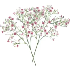 Bellatio Design Kunstbloem Gipskruid - 45 cm - roze - Gypsophila