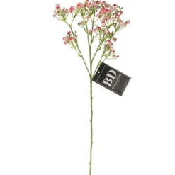 Bellatio Design Kunstbloem Gipskruid - 45 cm - roze - Gypsophila