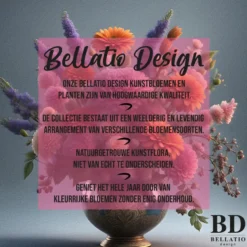 Bellatio Design Kunstbloem Gipskruid - 30 cm - wit - Gypsophila