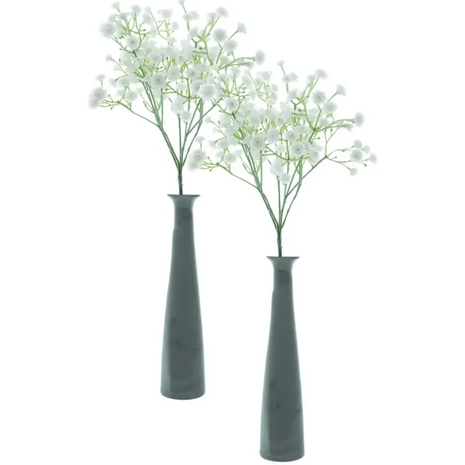 Bellatio Design Kunstbloem Gipskruid - 30 cm - wit - Gypsophila