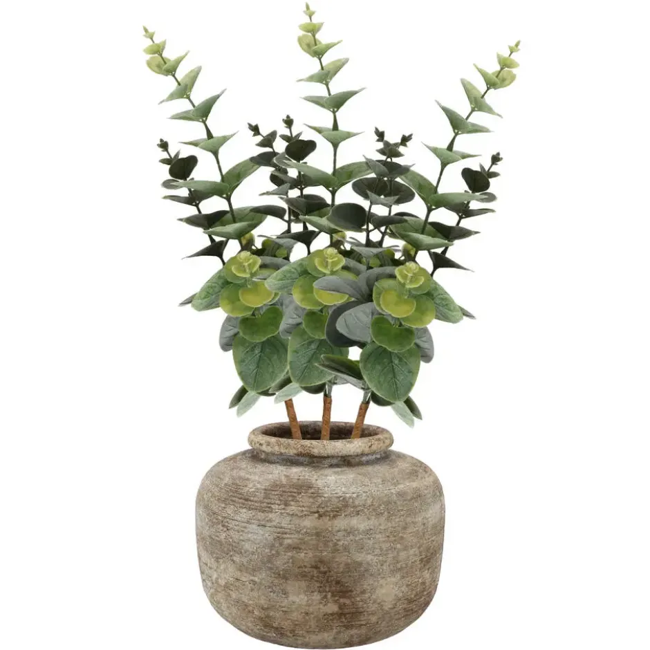 Bellatio Design Kunstbloem/kunsttak Eucalyptus - 38 cm