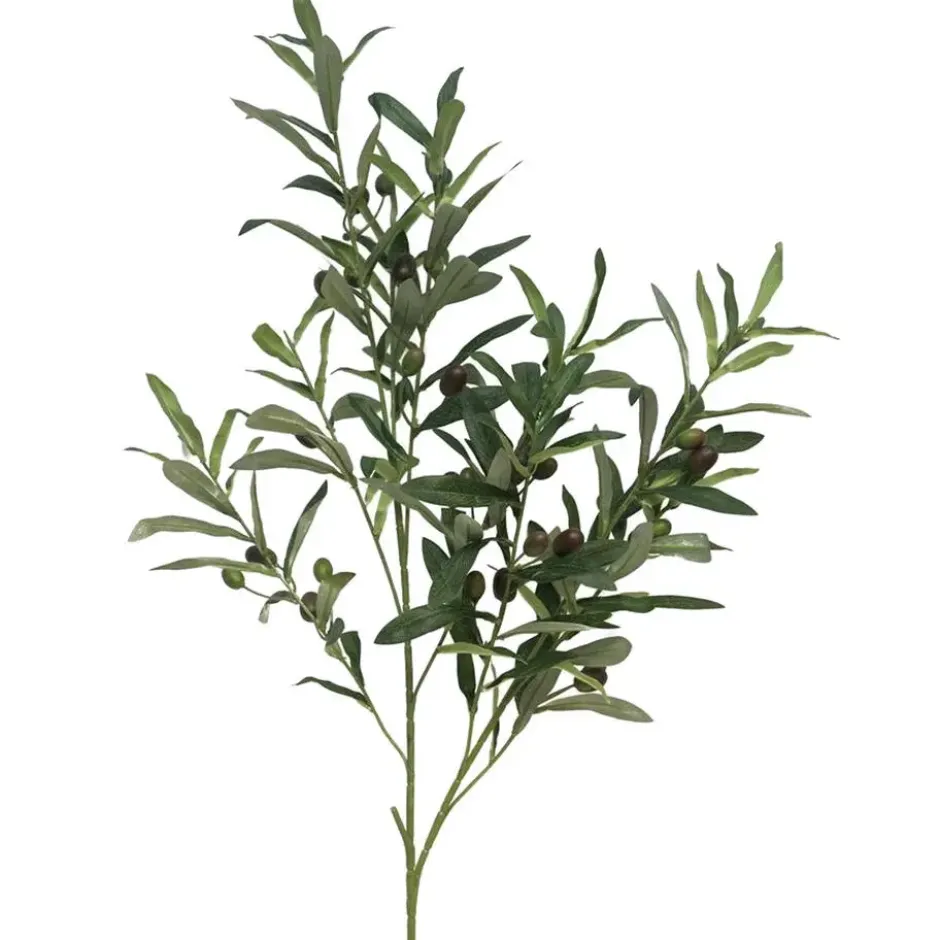 Bellatio Design Kunstplant Olijf takken - 101 cm - groen