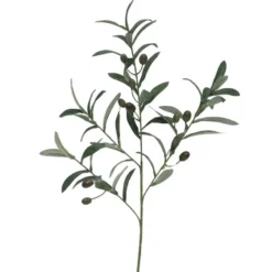 Bellatio Design Kunstplant Olijf takken - 75 cm - groen