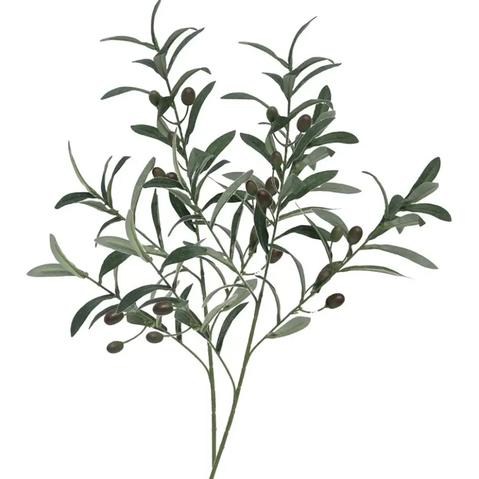 Bellatio Design Kunstplant Olijf takken - 75 cm - groen