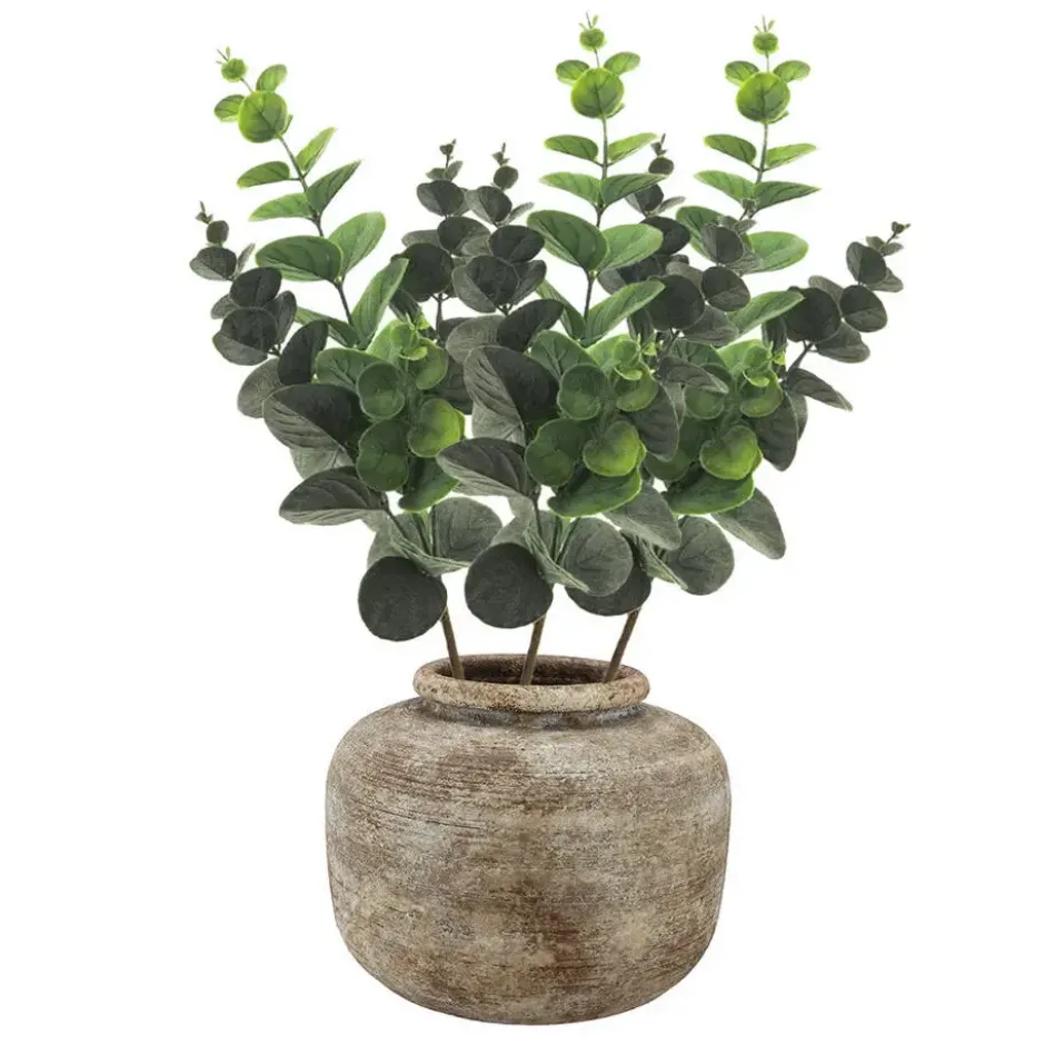 Bellatio Design Kunstplant takken Eucalyptus - 38 cm - groen