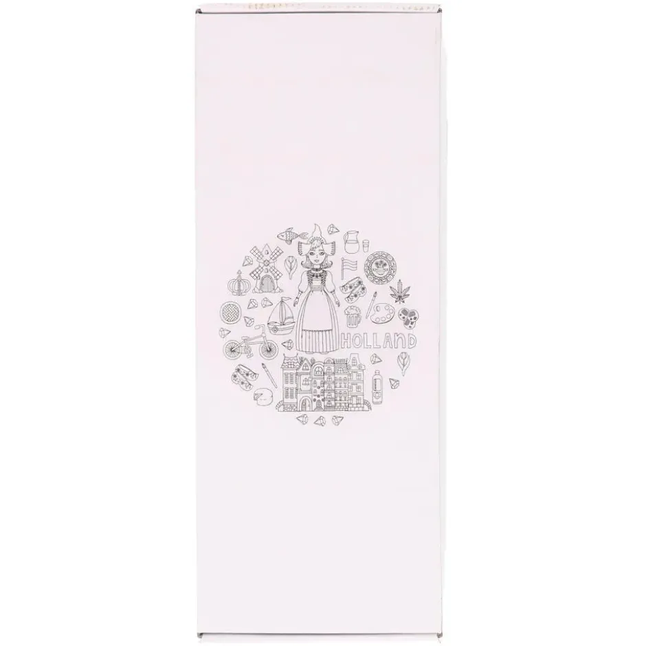 Bellatio Design Kunst tulpen boeket - 12x stuks - wit - 40 cm